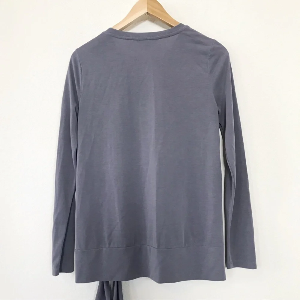 Banana Republic LS front tie sand wash top sz S - Picture 4 of 7